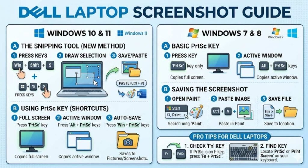 How to Screenshot on Dell Laptop