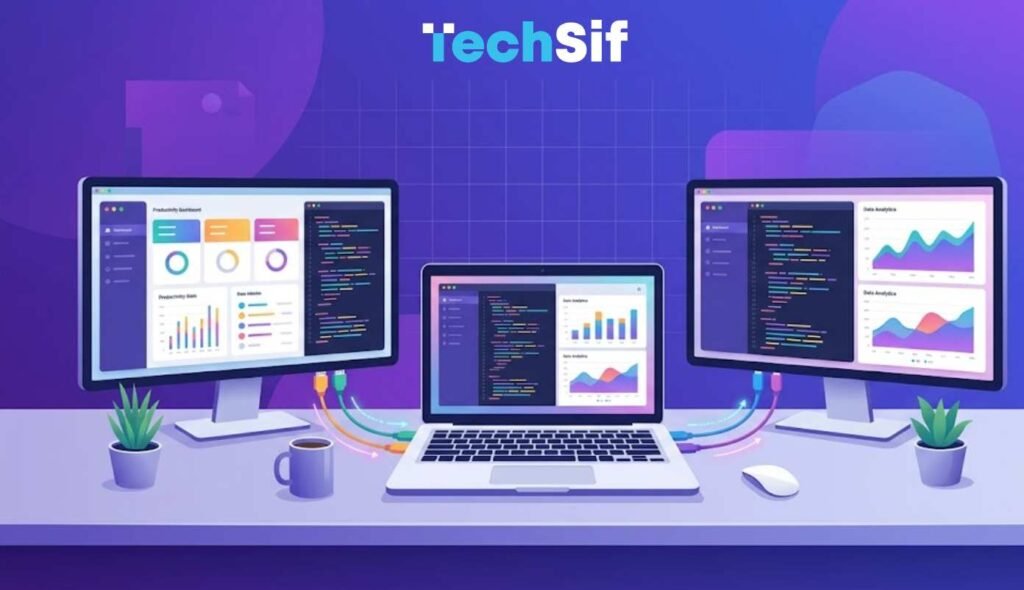 how to connect 2 monitors to a laptop